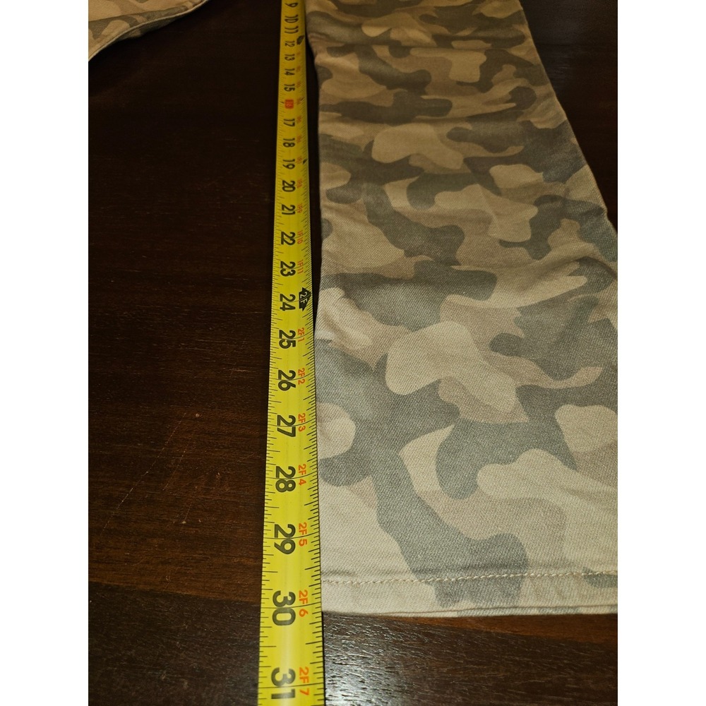 Hudson Nico Jeans Womens Tan Peyote Camo Mid Rise Straight Stretch Size 28 NWT - Picture 9 of 12